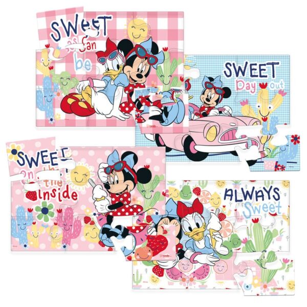 Rompecabezas 4 X 9 Pzas Minnie Mouse - Imagen 3